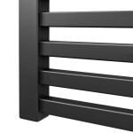 Radiátor kombinovaný Isan Quadrat 150,5x60cm stredové pripojenie čierna matná DQUA15050600CSMS DQUA15050600CSMS