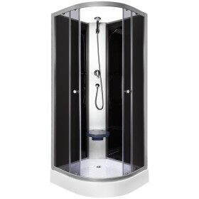 KERRA - Sprchovací kút Evora 80 (čierny) 5907548118820