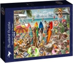 BlueBird Puzzle Psy a mačky na pláži