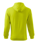 Trendy mikina na zips pánska limetková S