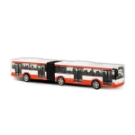 Rappa 243484 Kovový kĺbový autobus červený 18 cm