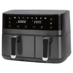 ProfiCook FR 1295 H čierna / dualná teplovzdušná fritéza / 2700W / 9 l / 8 programov (501295)