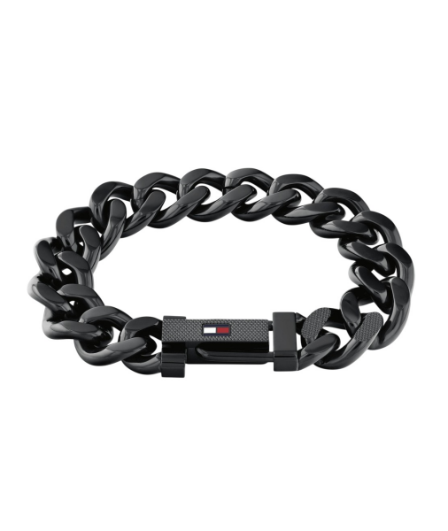 Tommy Hilfiger Výrazný čierny náramok z ocele Wild 2790639