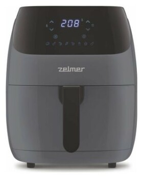 Zelmer ZAF5502G šedá / teplovzdušná fritéza / 1500W / 5 l / 8 programov (ZAF5502G)