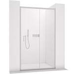 CERANO - Sprchové posuvné dvere Orlano L/P - 5 mm - chróm, transparentné sklo - 130x195 CER-8050BD74892