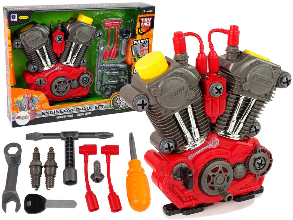 Mamido Komplet kutilový set s motorom na zloženie, jasným svetlom a zvukom