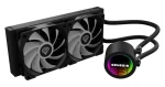 Genesis HYDRIA 240 ARGB čierna / Komplet vodného chladenia CPU / 2x 120 mm / max 1500 RPM / 80 CFM (NLG-2319)