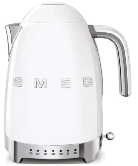 SMEG KLF04WHEU biela / Rýchlovarná kanvica / 1.7L / 2400W / regulácia teploty (KLF04WHEU)