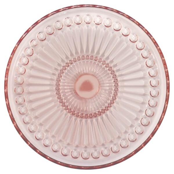 GREEN GATE Sklenený tanier Alice Pale Pink 18,5 cm