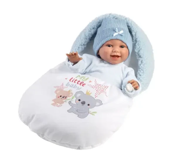 Llorens 63805 NEW BORN - realistická bábika bábätko so zvukmi a mäkkým látkovým telom - 38 cm
