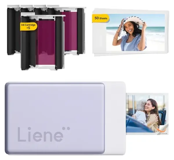 Liene Pearl N200 Pre fialová / Prenosná fototlačiareň / 2x3" / Bluetooth 5.2 / 300 dpi / USB-C (CU002-65007)