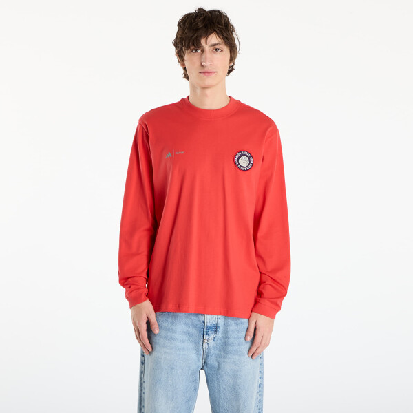 Tričko adidas x Moon Boot Long Sleeve Long-Sleeve Top Semi Lucid Red M