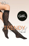 Gatta Trendy ponožky wz.03 40 den nero Univerzální