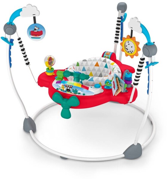 BABY EINSTEIN Skákadlo/aktívne centrum 2v1 Ocean Explorers Airplane Adventure™ 6m+ do 12 kg