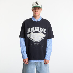 Tričko Rhude Dakar Convoy Tee Vintage Black/ Silver L