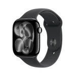 Apple Watch Series 11 GPS+Cellular 42mm Klavírno čierne hliníkové telo - Čierny športový remienok S/M / 130-180 mm (MF834MP/A)