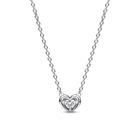 Pandora Nežný náhrdelník zo striebra Srdce 392494C01-45