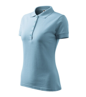 Dámske tričko Pique Polo sky blue L