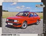 RETRO-AUTA Puzzle č.30 ŠKODA Rapid 130 (1986)