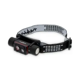 Nedis LED svetlomet / Napájanie z batérie / Napájanie z USB / 3.7 V DC / Vrátane batérií / Dobíjacie / 1000 lm (LHLR10WBK)