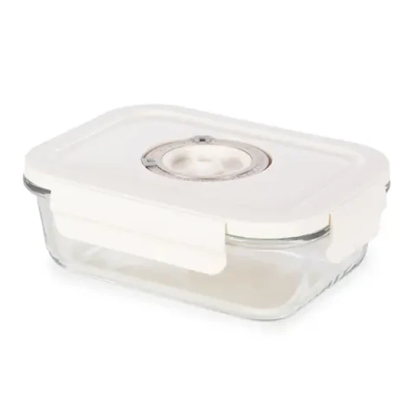 Compactor ASPIFRESH M / Sklenená vákuovacia dóza / 530 ml / 17x12,5x5,2 cm