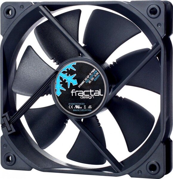 Fractal Design 120mm Dynamic X2 GP PWM čierna / Univerzálny ventilátor / 32.2 dB @ 2000 RPM (FD-FAN-DYN-X2-GP12-PWM-BK)