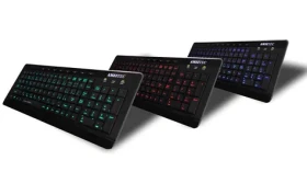 AMEI AM-K3001G čierna / Drôtová klávesnica / CZ layout / USB / Podsvietená / Multimediálne klávesy (AMEI AM-K3001G)