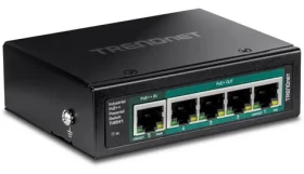 Trendnet TI-B541 / Switch / 5- Port Gigabit / PoE+ Pass-Through / DIN lišta / 65 W (TI-B541)