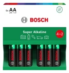 BOSCH LR6SA6B/00 / Alkalická batéria AA / 4 +2 ks / 1,5 V / LR6 (8594162800186)