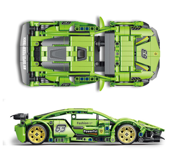 Mamido Mamido Konštrukčná stavebnica športové auto Super rýchlosť 385 dielov MT1133