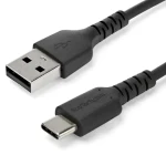StarTech USB-C na USB-A (2.0) 2 m / Nabíjací a dátový kábel / Aramidové opletenie / TPE plášť (RUSB2AC2MB)