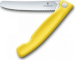 VICTORINOX Swiss Classic Olovrant skladací nôž s vlnitým ostrím žltá / Dĺžka čepele 11 cm (V-6.78 36.F8B)