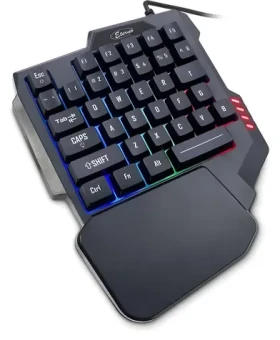 Inter-tech KB-3035 čierna / Herná klávesnica / Mini / 35 kláves / RGB podsvietenie / USB (88884112)