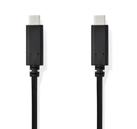Nedis USB-C kábel 60 W 1 m / Kábel USB / USB 3.2 Gen 1 / USB-C - USB-C / 5 Gbps (CCGB64700BK10)