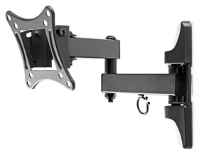Nedis TVWM1510BK - Full Motion Nástenný Držiak TV / 13-27" / Max. 15 kg / 3 Otočné Body (TVWM1510BK)