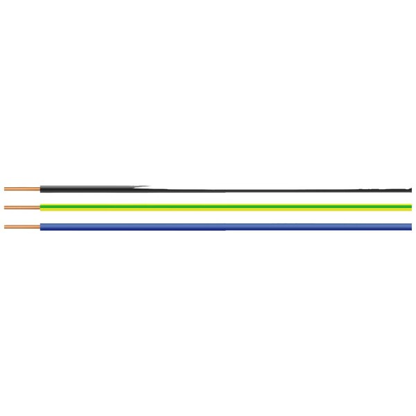 HELU 28767-100 jeden drôt, H05V-U, 1 x 0.50 mm², sivá, 100 m; 28767-100