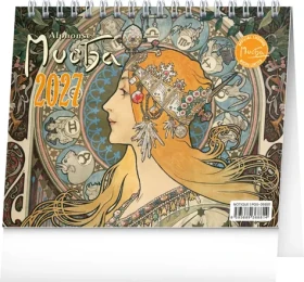 NOTIQUE Stolný kalendár Alfons Mucha 2027 / Stolný kalendár / 16,5 × 13 cm