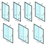 REA/S - Sprchová kabína Rapid Slide Chrome Dvere: 130 x Sprchová zástena: 90 KPL-09110