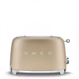 SMEG 50's Retro Style zlatá / Hriankovač / 950 W / 2 sloty / 2 hrianky / 6 stupňov opečenia (TSF01CHMEU)