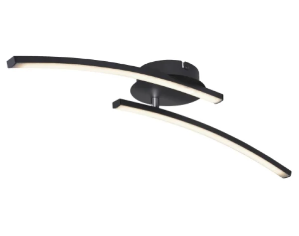 Stropné LED osvetlenie Tansy 59 cm, čierne%