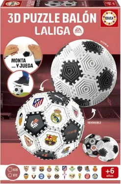 Educa 3D Puzzle BuildPlay: Futbalová lopta La Liga