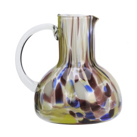 MADAM STOLTZ Sklenený džbán z brokového skla 17 cm