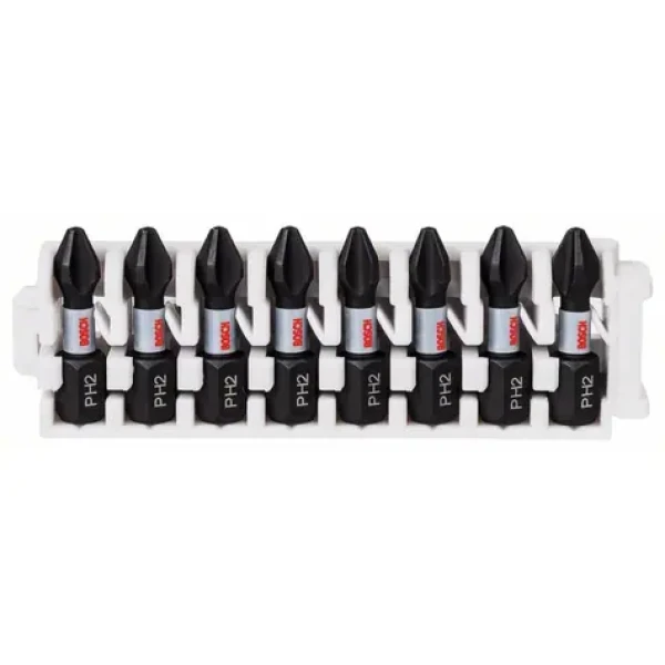 BOSCH Impact Control 2608522324 / Sada skrutkovacích bitov / 8x PH2 / Dĺžka: 25 mm (2608522324)