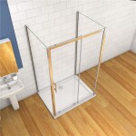 H K - Trojstenný sprchovací kút SYMPHONY U3 100x70x70 cm s posuvnými dverami vrátane sprchovej vaničky z liateho mramoru SE-SYMPHONYU31007070/THOR-10070