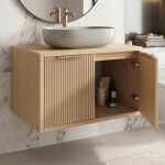 REA - Kúpeľňová skrinka pod umývadlo Core 60cm Beige REA-M0406