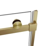 HOPA - Sprchové dvere BELVER GOLD NEW - Farba rámu - Zlatá, Rozmer A - 140, Smer zatvárania - Univerzálny Ľavé / Pravé, Výplň - Číre bezpečnostné sklo - 8 mm BCBELV14BGCN
