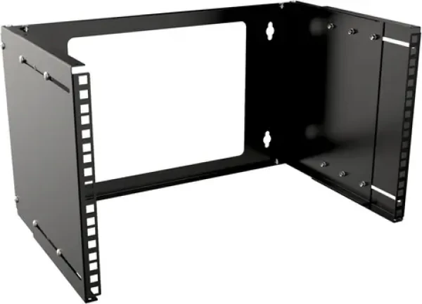 Lanview 19" nástenný otvorený rám 6U čierna / Otvorený rám / nastaviteľná hĺbka / nosnosť 20 kg / šírka 530 mm (RAR210BL)