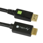 Techly ICOC-DSP-H12-020 čierna / Kábel DisplayPort na HDMI / 2 m / DP 1.2 / 10 bit (ICOC-DSP-H12-020)