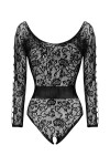 Erotické body Dinora - BEAUTY NIGHT FASHION černá S/L