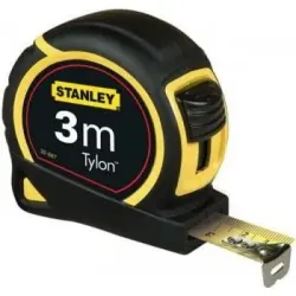 Stanley 1-30-687 / Meter zvinovací 3M / žltá oceľová páska 12.7mm / tr. pr. II / BI-plast / Tylón (1-30-687)